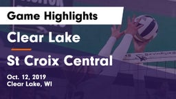 Clear Lake  vs St Croix Central Game Highlights - Oct. 12, 2019