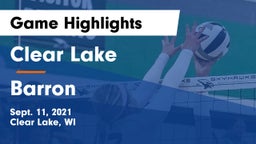 Clear Lake  vs Barron  Game Highlights - Sept. 11, 2021