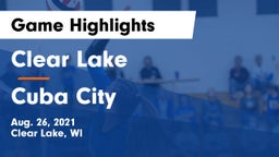 Clear Lake  vs Cuba City  Game Highlights - Aug. 26, 2021