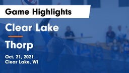 Clear Lake  vs Thorp  Game Highlights - Oct. 21, 2021