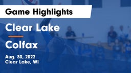 Clear Lake  vs Colfax  Game Highlights - Aug. 30, 2022
