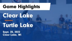 Clear Lake  vs Turtle Lake Game Highlights - Sept. 20, 2022
