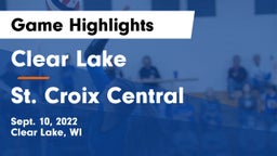 Clear Lake  vs St. Croix Central  Game Highlights - Sept. 10, 2022