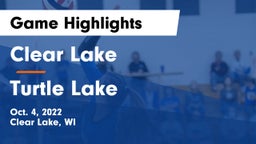 Clear Lake  vs Turtle Lake Game Highlights - Oct. 4, 2022