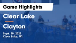 Clear Lake  vs Clayton  Game Highlights - Sept. 30, 2022