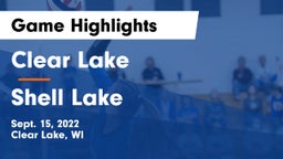 Clear Lake  vs Shell Lake  Game Highlights - Sept. 15, 2022