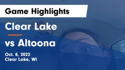 Clear Lake  vs vs Altoona Game Highlights - Oct. 8, 2022