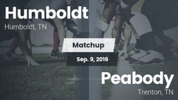 Matchup: Humboldt vs. Peabody  2016