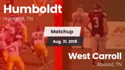 Matchup: Humboldt vs. West Carroll  2017