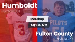 Matchup: Humboldt vs. Fulton County  2019