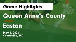 Queen Anne's County  vs Easton  Game Highlights - May 4, 2022