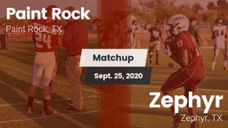 Matchup: Paint Rock vs. Zephyr  2020