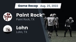Recap: Paint Rock  vs. Lohn 2022