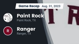 Recap: Paint Rock  vs. Ranger  2023
