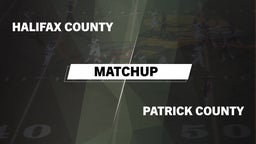 Matchup: Halifax County vs. Patrick County  2016
