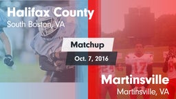 Matchup: Halifax County vs. Martinsville  2016