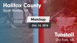 Matchup: Halifax County vs. Tunstall  2016