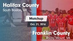 Matchup: Halifax County vs. Franklin County  2016