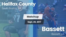 Matchup: Halifax County vs. Bassett  2017