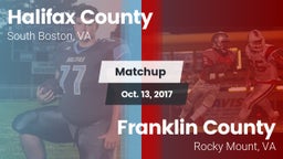 Matchup: Halifax County vs. Franklin County  2017