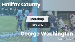 Matchup: Halifax County vs. George Washington  2017