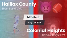 Matchup: Halifax County vs. Colonial Heights  2018