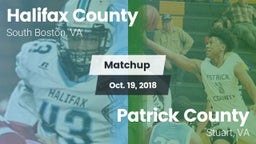 Matchup: Halifax County vs. Patrick County  2018