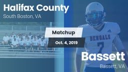 Matchup: Halifax County vs. Bassett  2019