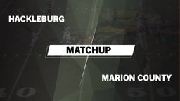 Matchup: Hackleburg vs. Marion County  2016