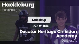 Matchup: Hackleburg vs. Decatur Heritage Christian Academy  2020