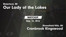 Matchup: Our Lady of the Lake vs. Cranbrook Kingswood  2016