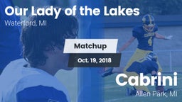 Matchup: Our Lady of the Lake vs. Cabrini  2018