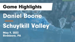 Daniel Boone  vs Schuylkill Valley  Game Highlights - May 9, 2022