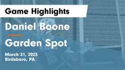 Daniel Boone  vs Garden Spot  Game Highlights - March 31, 2023
