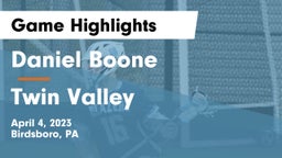 Daniel Boone  vs Twin Valley  Game Highlights - April 4, 2023