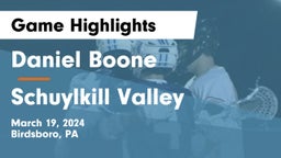 Daniel Boone  vs Schuylkill Valley  Game Highlights - March 19, 2024