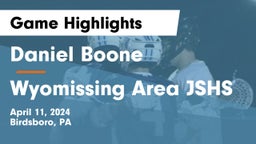 Daniel Boone  vs Wyomissing Area JSHS Game Highlights - April 11, 2024