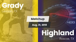 Matchup: Grady vs. Highland  2018