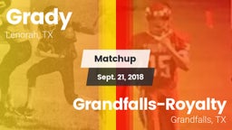 Matchup: Grady vs. Grandfalls-Royalty  2018