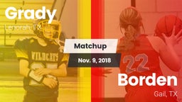 Matchup: Grady vs. Borden  2018