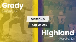 Matchup: Grady vs. Highland  2019