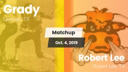 Matchup: Grady vs. Robert Lee  2019
