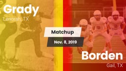 Matchup: Grady vs. Borden  2019