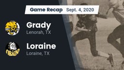 Recap: Grady  vs. Loraine  2020