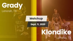 Matchup: Grady vs. Klondike  2020