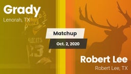 Matchup: Grady vs. Robert Lee  2020