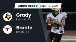 Recap: Grady  vs. Bronte  2021