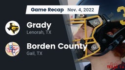 Recap: Grady  vs. Borden County  2022