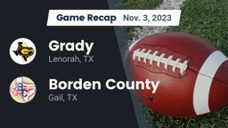 Recap: Grady  vs. Borden County  2023