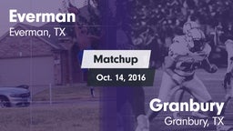 Matchup: Everman vs. Granbury  2016